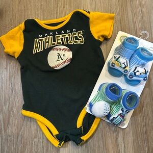 Genuine Merchandise Green and Yellow Bodysuit